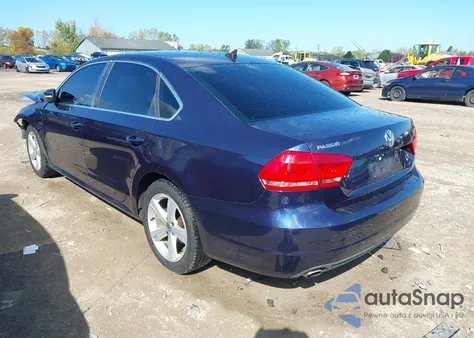 2012 Volkswagen Passat Se from USA, damaged, VIN 1VWBP7A39CC107084